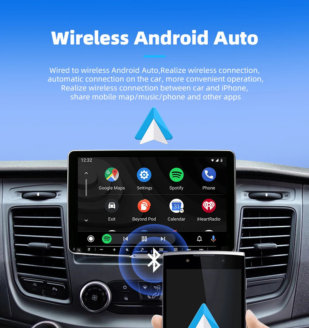 2-in-1 Wireless CarPlay & Android Auto Box – Works with 98% of Cars